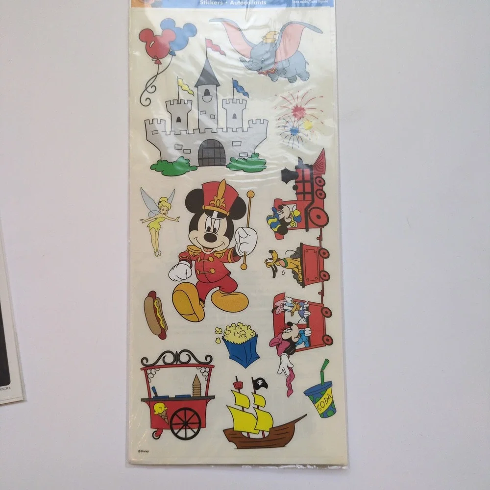 Vtg Sandylion Disney Scrapbook Stickers & Die Cut Lot‎ Mickey Minnie Goofy Trip